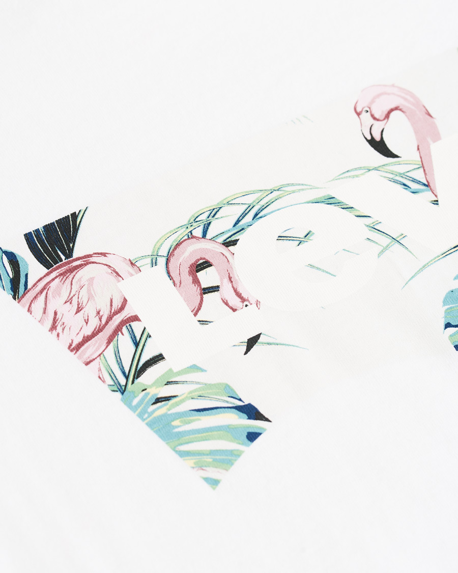 Herr | T-Shirts | Levi's | Flamingo Batwing Crew Neck Tee White