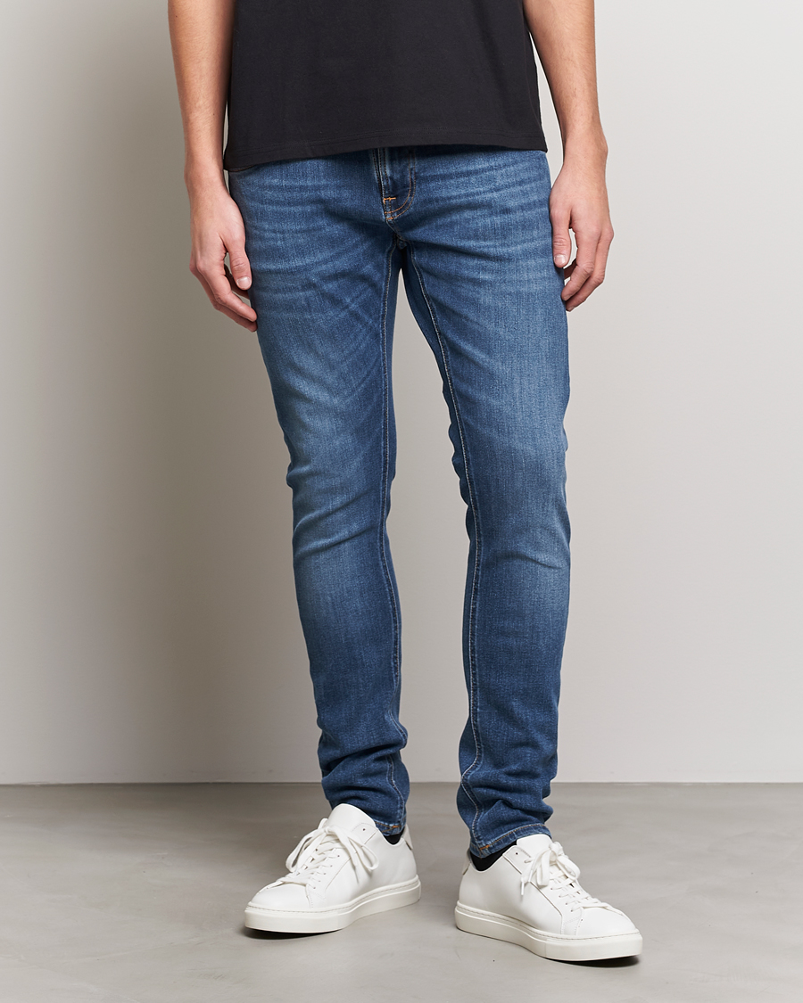 Herr | Jeans | Nudie Jeans | Tight Terry Organic Jeans Steel Navy