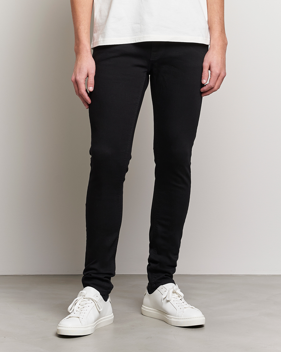 Herr | Slim fit | Nudie Jeans | Tight Terry Jeans Ever Black