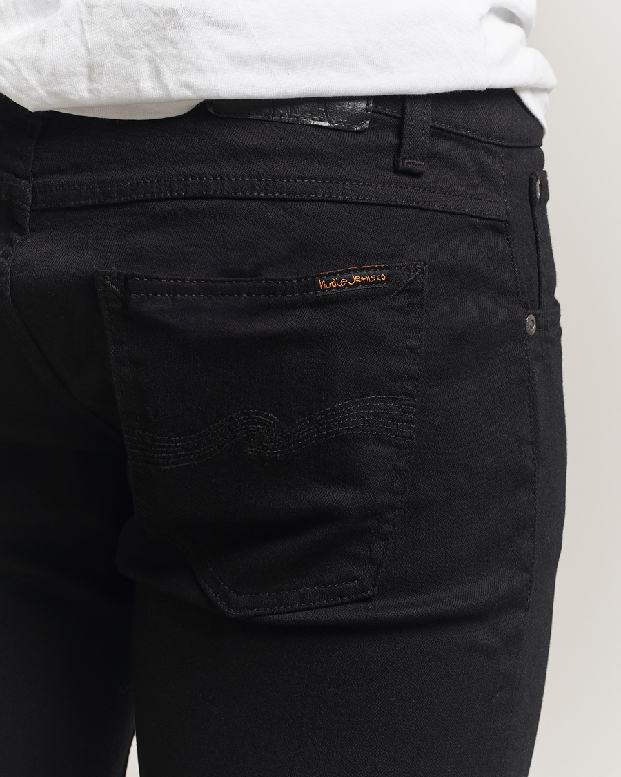 Herr | Jeans | Nudie Jeans | Tight Terry Jeans Ever Black
