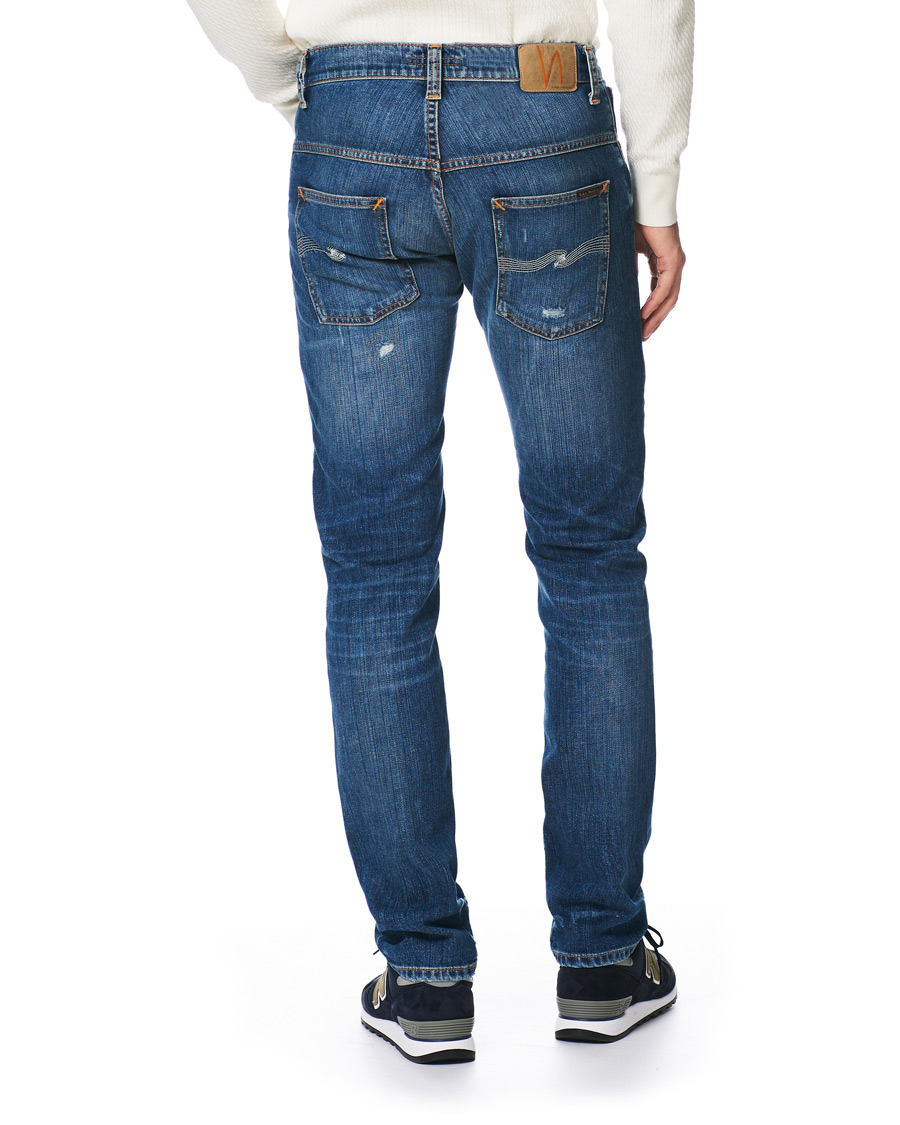 Herr | Jeans | Nudie Jeans | Thin Finn Organic Jeans Worn In Ecru