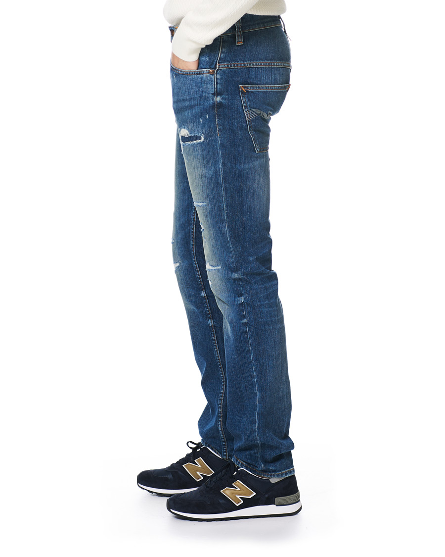Herr | Jeans | Nudie Jeans | Thin Finn Organic Jeans Worn In Ecru