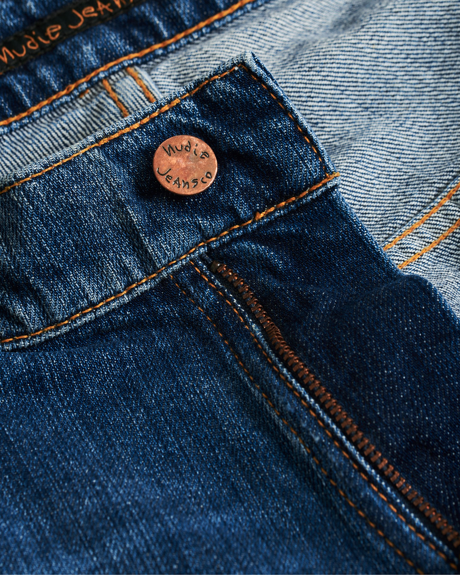 Herr | Jeans | Nudie Jeans | Thin Finn Organic Jeans Worn In Ecru