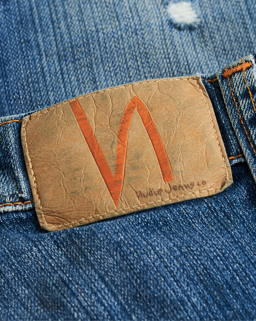 Herr | Jeans | Nudie Jeans | Thin Finn Organic Jeans Worn In Ecru