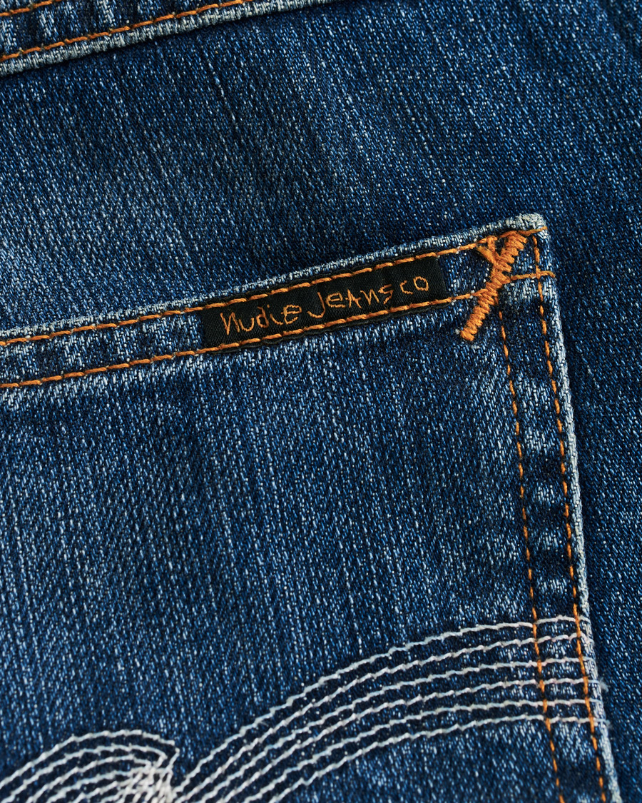 Herr | Jeans | Nudie Jeans | Thin Finn Organic Jeans Worn In Ecru