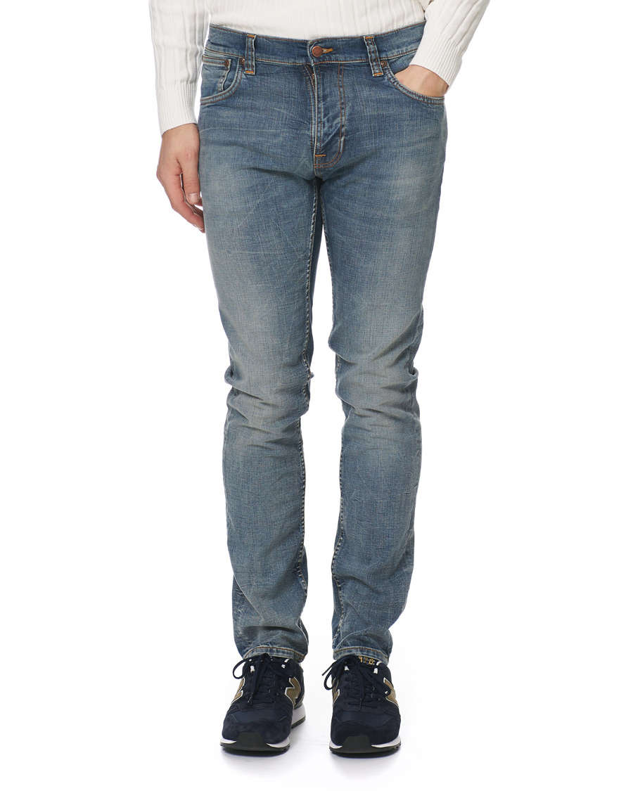 Herr | Jeans | Nudie Jeans | Thin Finn Organic Jeans Broken Sage