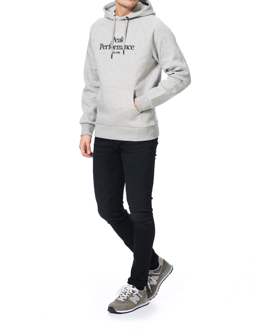 Herr | Tröjor | Peak Performance | Original Logo Hoodie Medium Grey Heather