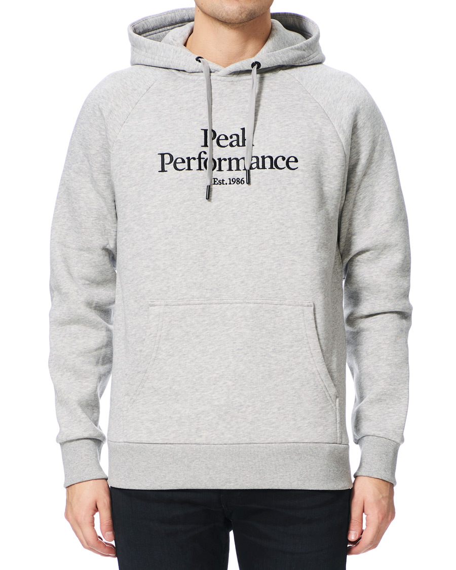 Herr | Tröjor | Peak Performance | Original Logo Hoodie Medium Grey Heather