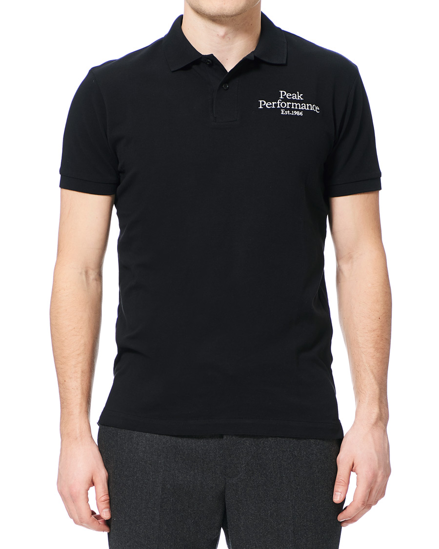 Herr | Pikéer | Peak Performance | Original Logo Polo Black