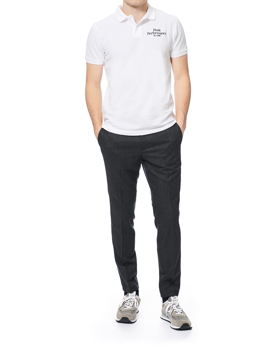 Herr | Pikéer | Peak Performance | Original Logo Polo White