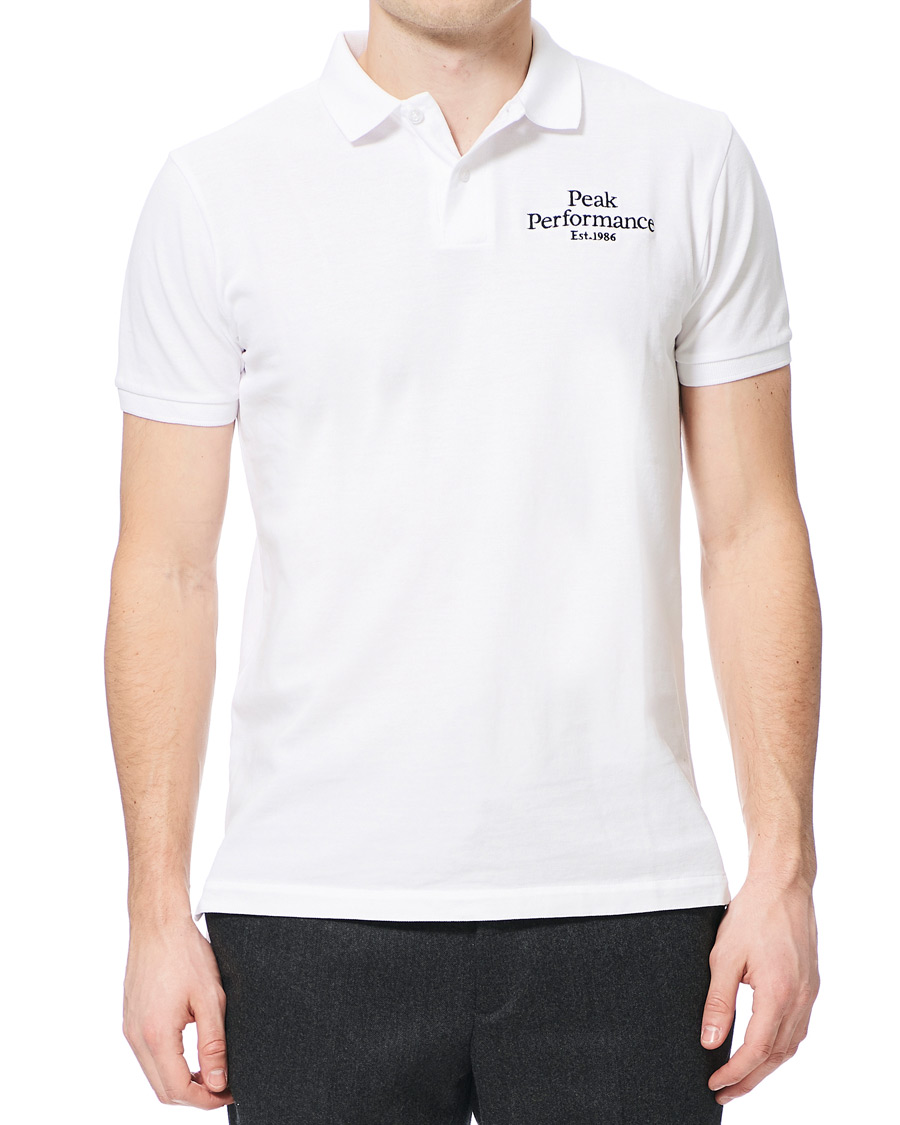 Herr | Pikéer | Peak Performance | Original Logo Polo White