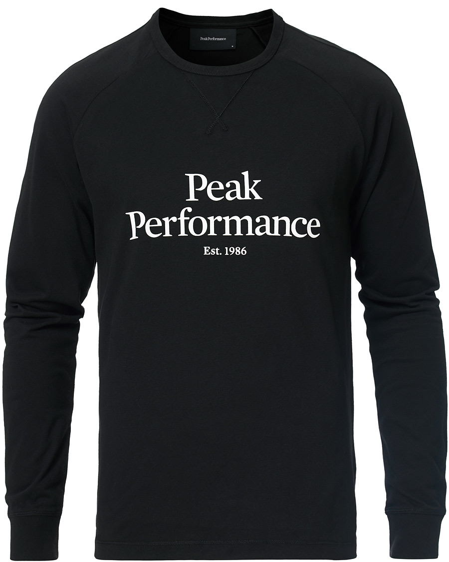 Herr | T-Shirts | Peak Performance | Walt Long Sleeve Tee Black