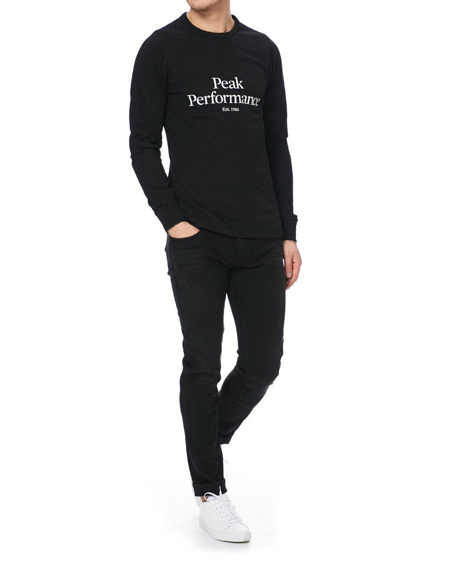 Herr | T-Shirts | Peak Performance | Walt Long Sleeve Tee Black