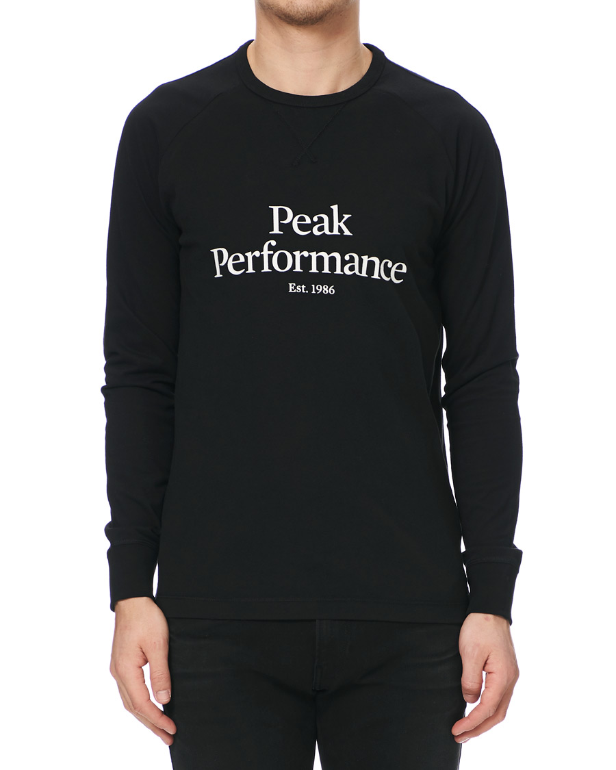 Herr | T-Shirts | Peak Performance | Walt Long Sleeve Tee Black
