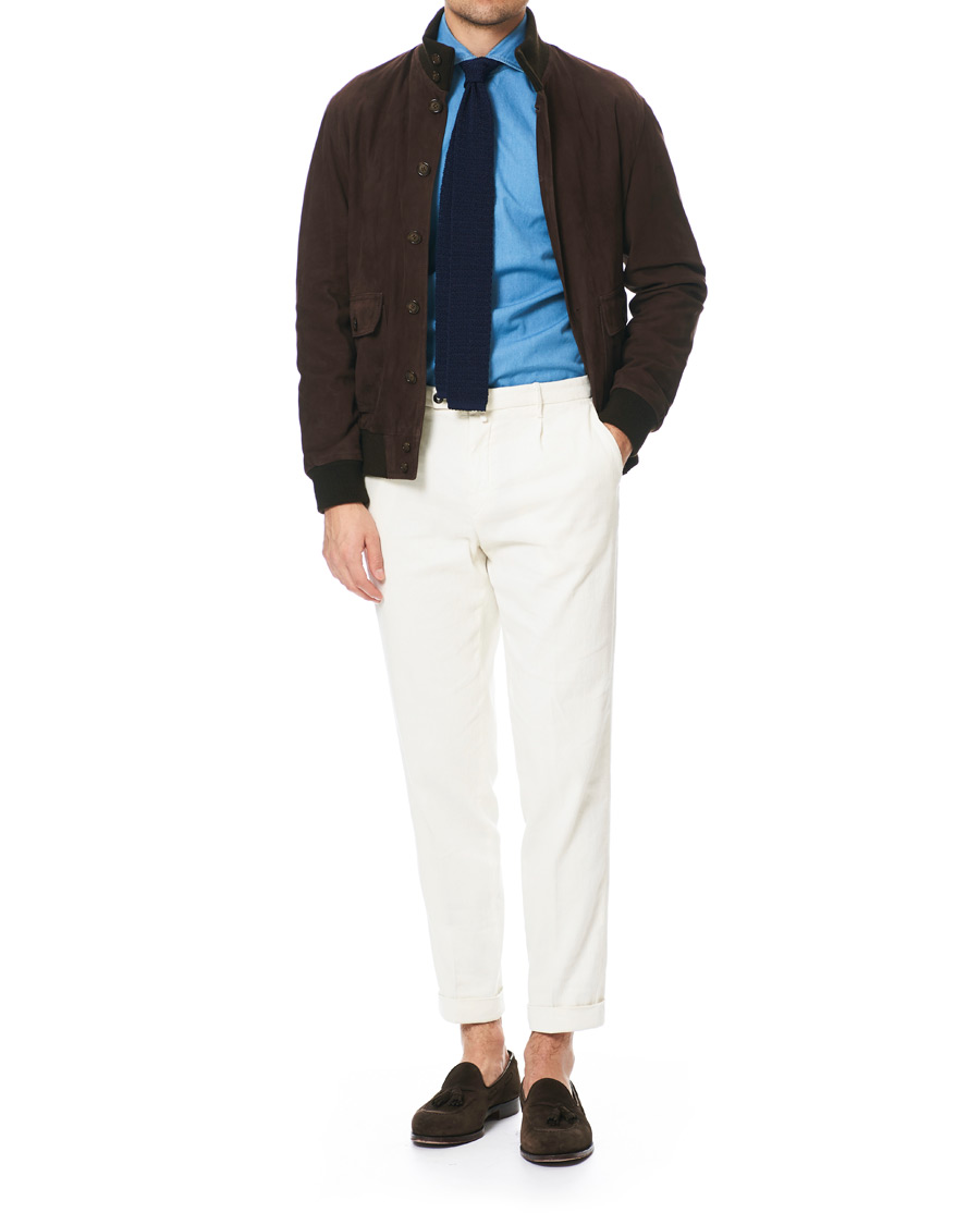 Herr | Skjortor | Barba Napoli | Dandylife Slim Fit Denim Shirt Indigo