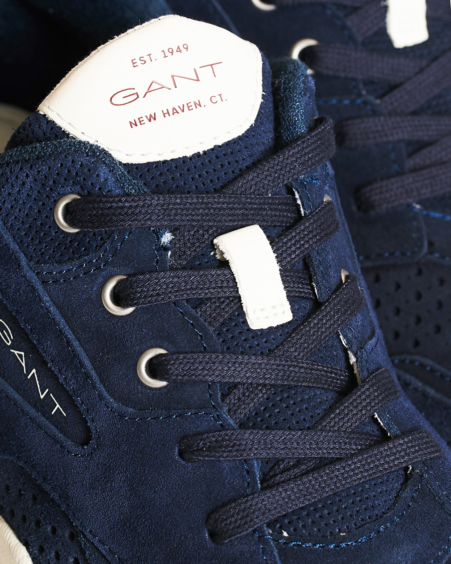 Herr | GANT Nicewill Perforated Sneaker Navy Suede | GANT | Nicewill Perforated Sneaker Navy Suede