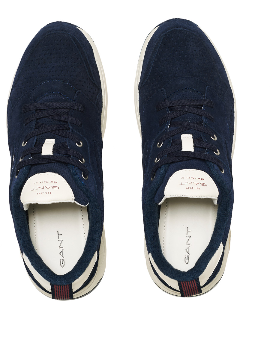 Herr | GANT Nicewill Perforated Sneaker Navy Suede | GANT | Nicewill Perforated Sneaker Navy Suede