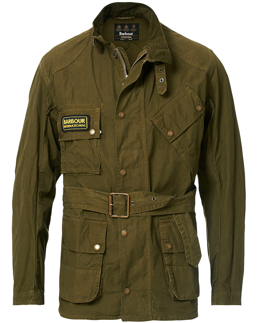Herr | Jackor | Barbour International | Summer Wash A7 Casual Jacket Green