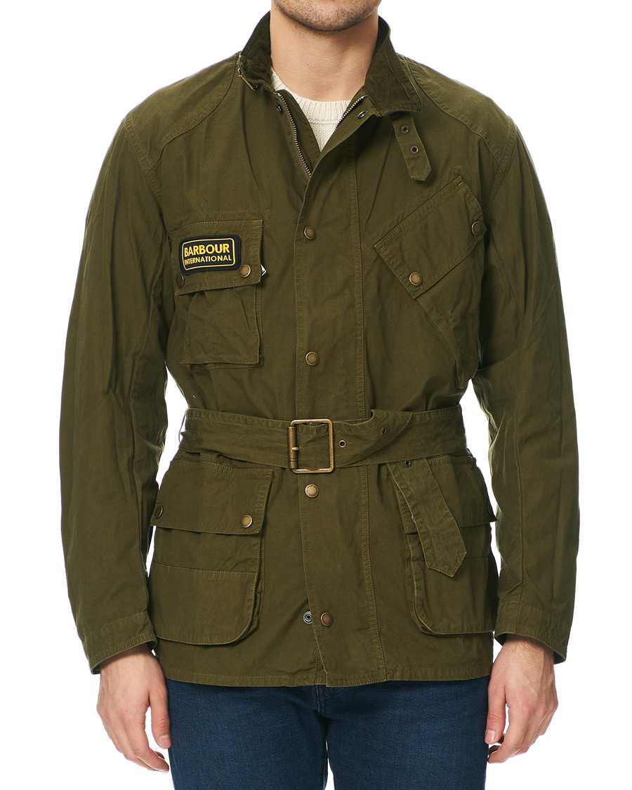 Herr | Jackor | Barbour International | Summer Wash A7 Casual Jacket Green