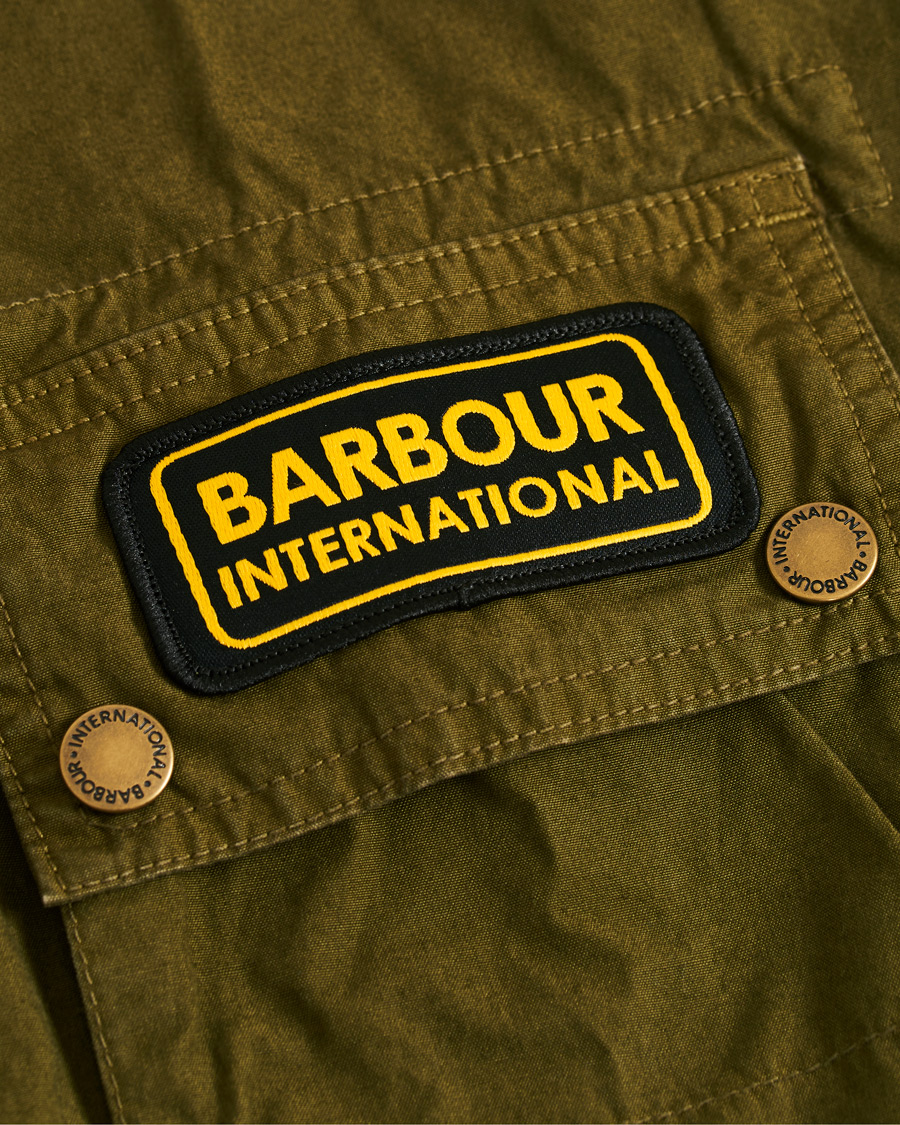 Herr | Jackor | Barbour International | Summer Wash A7 Casual Jacket Green