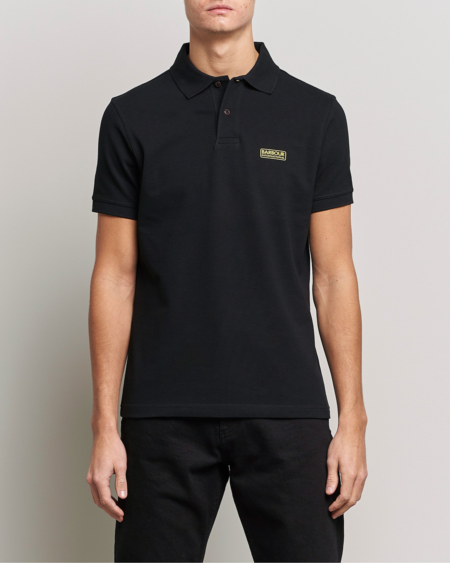 Herr | Pikéer | Barbour International | Essential Polo Black