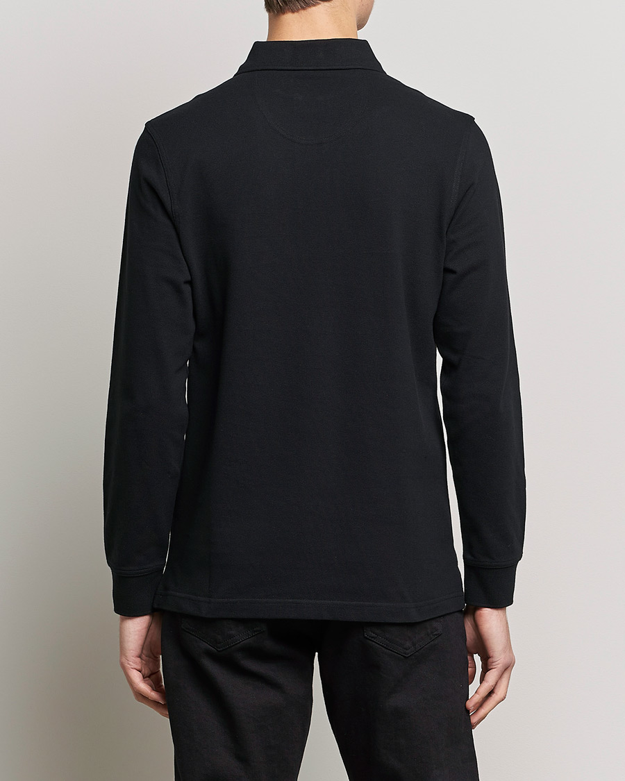Herr | Tröjor | Barbour International | Essential Long Sleeve Polo Black