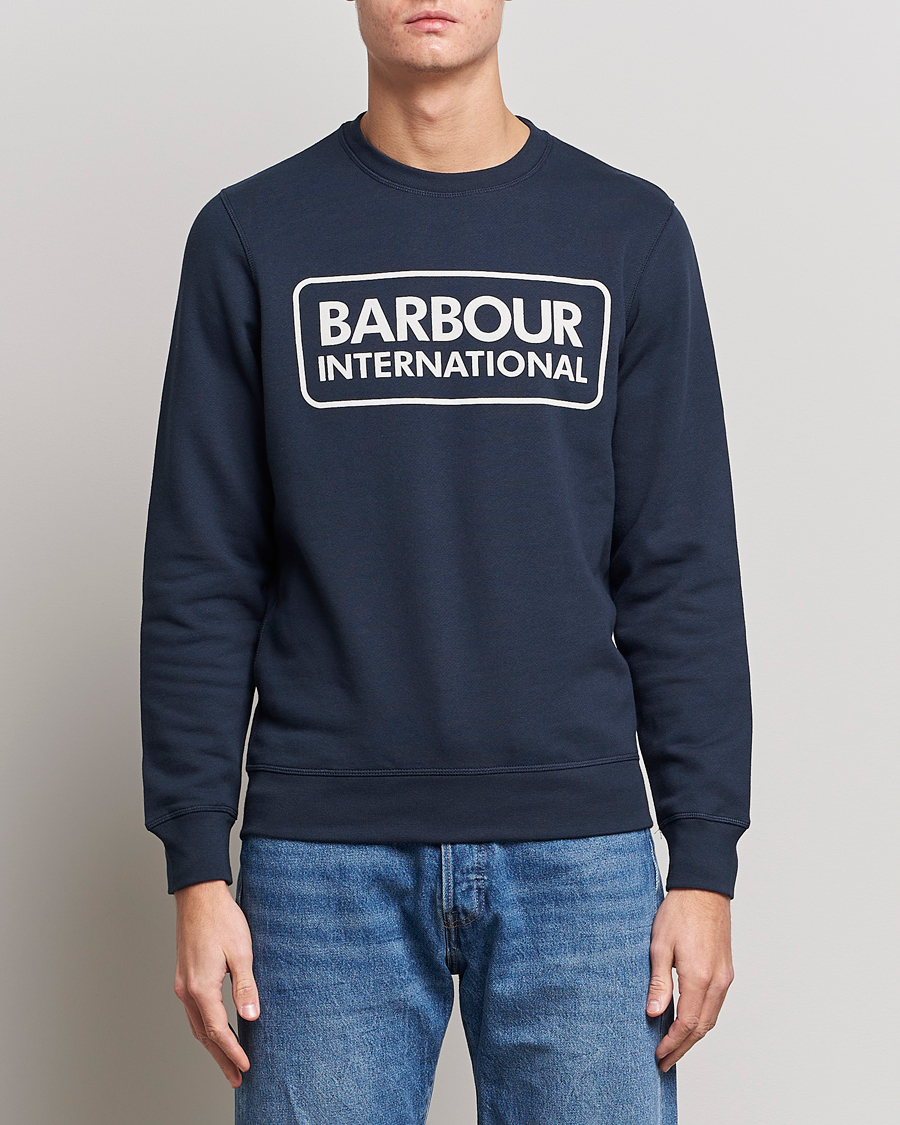 Herr | Barbour International | Barbour International | Large Logo Sweatshirt Navy