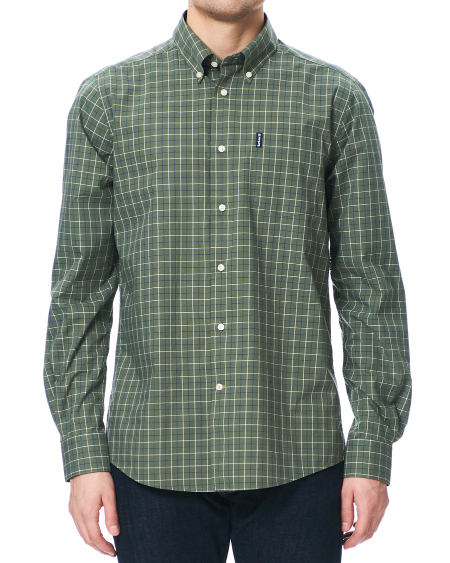 Herr |  | Barbour Lifestyle | Tailored Fit Check 16 Shirt Olive