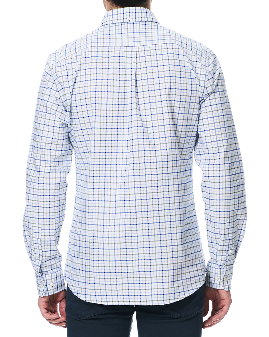 Herr | Skjortor | Barbour Lifestyle | Tailored Fit Check 17 Shirt White/Olive