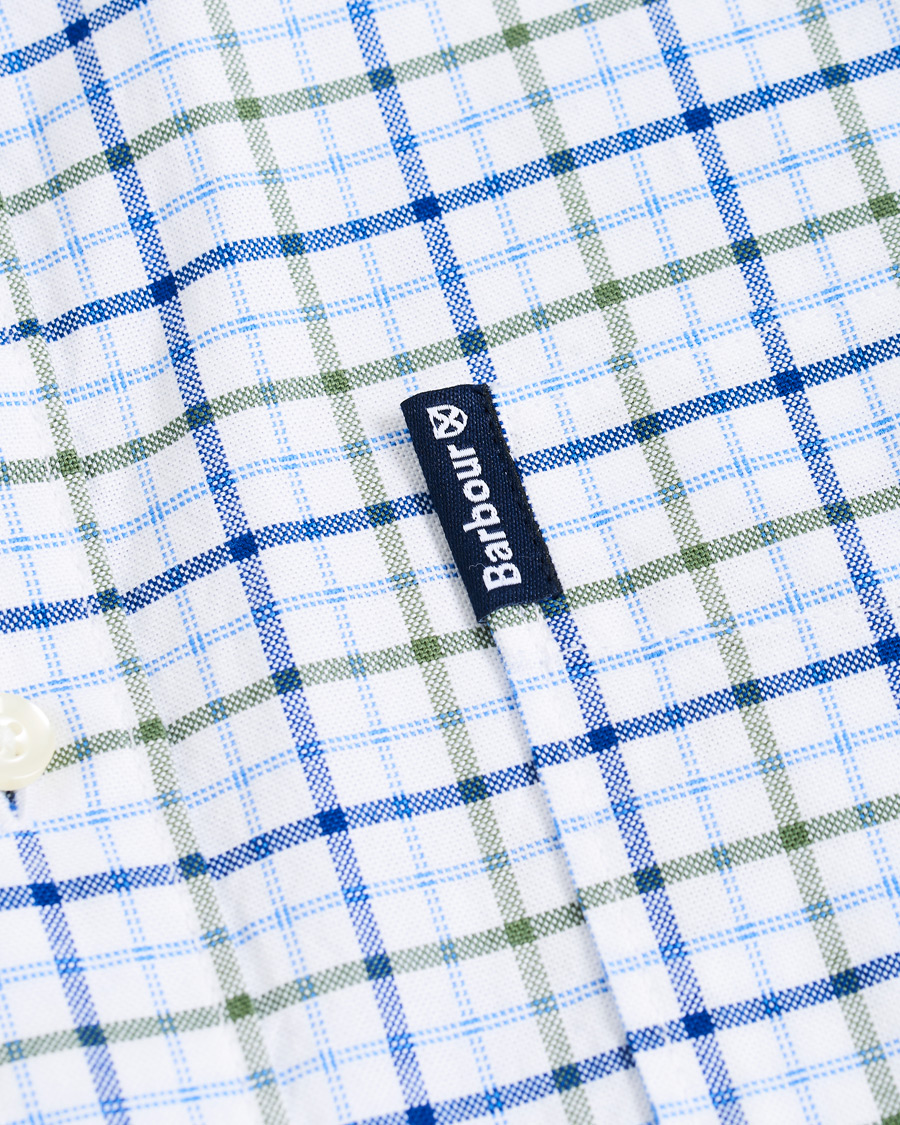 Herr | Skjortor | Barbour Lifestyle | Tailored Fit Check 17 Shirt White/Olive