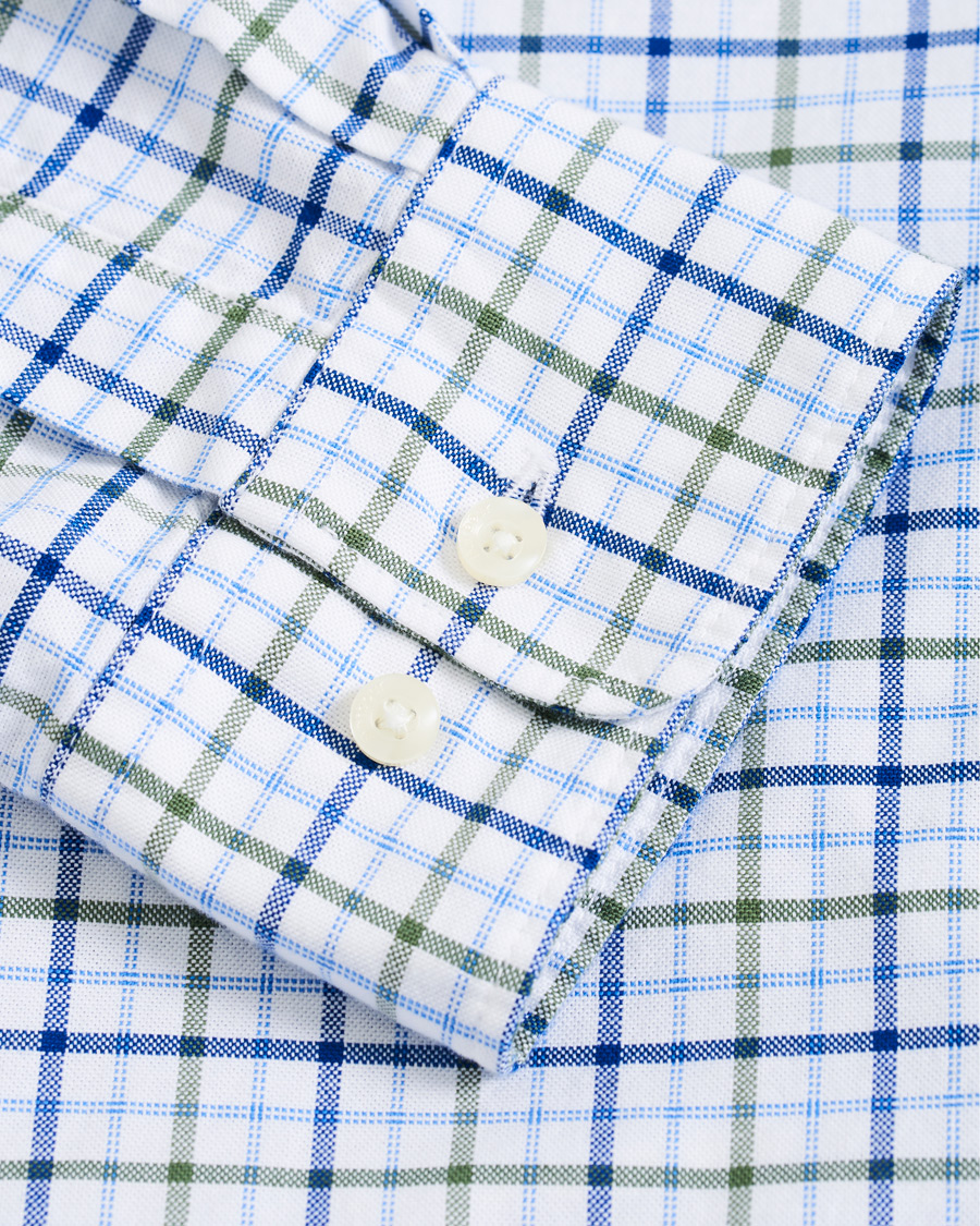 Herr | Skjortor | Barbour Lifestyle | Tailored Fit Check 17 Shirt White/Olive
