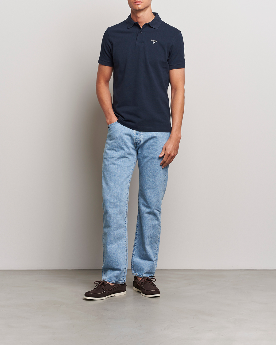 Herr | Pikéer | Barbour Lifestyle | Sports Polo New Navy