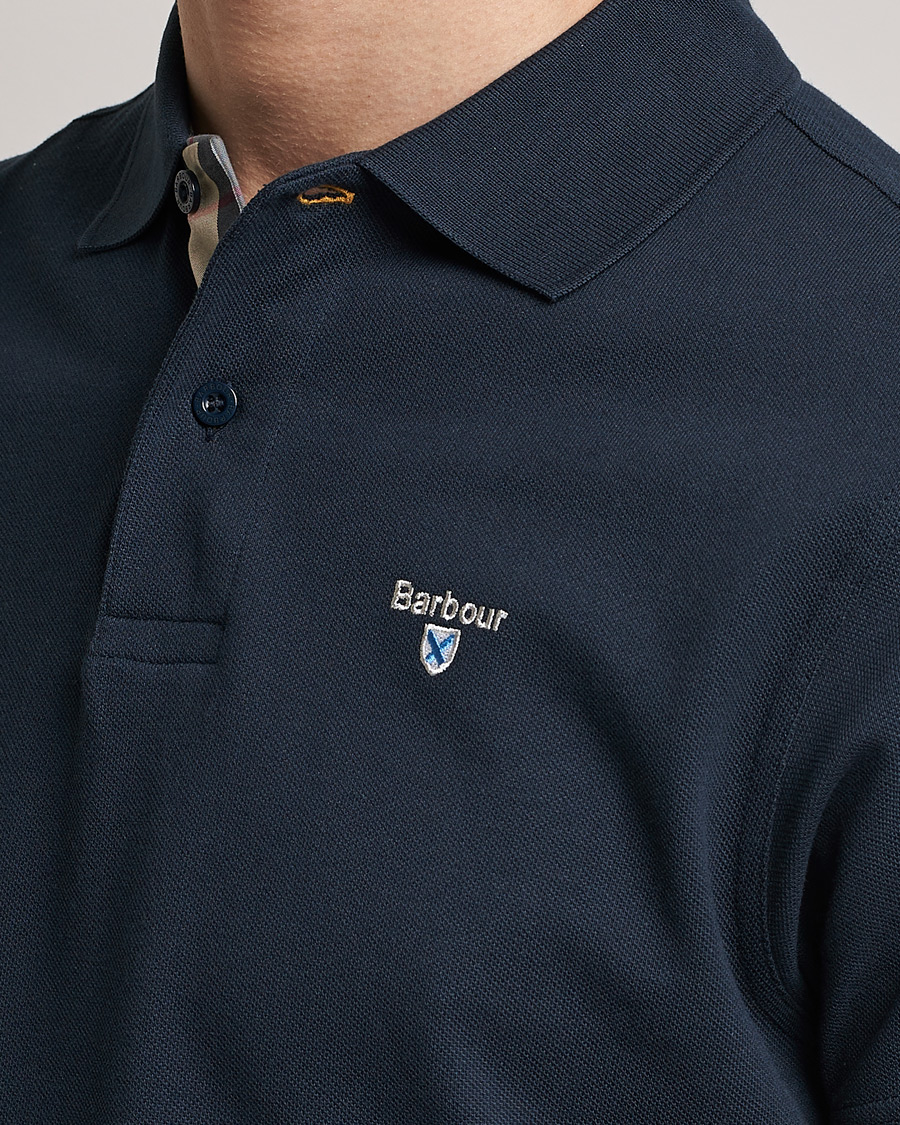 Herr | Pikéer | Barbour Lifestyle | Tartan Pique Polo Navy
