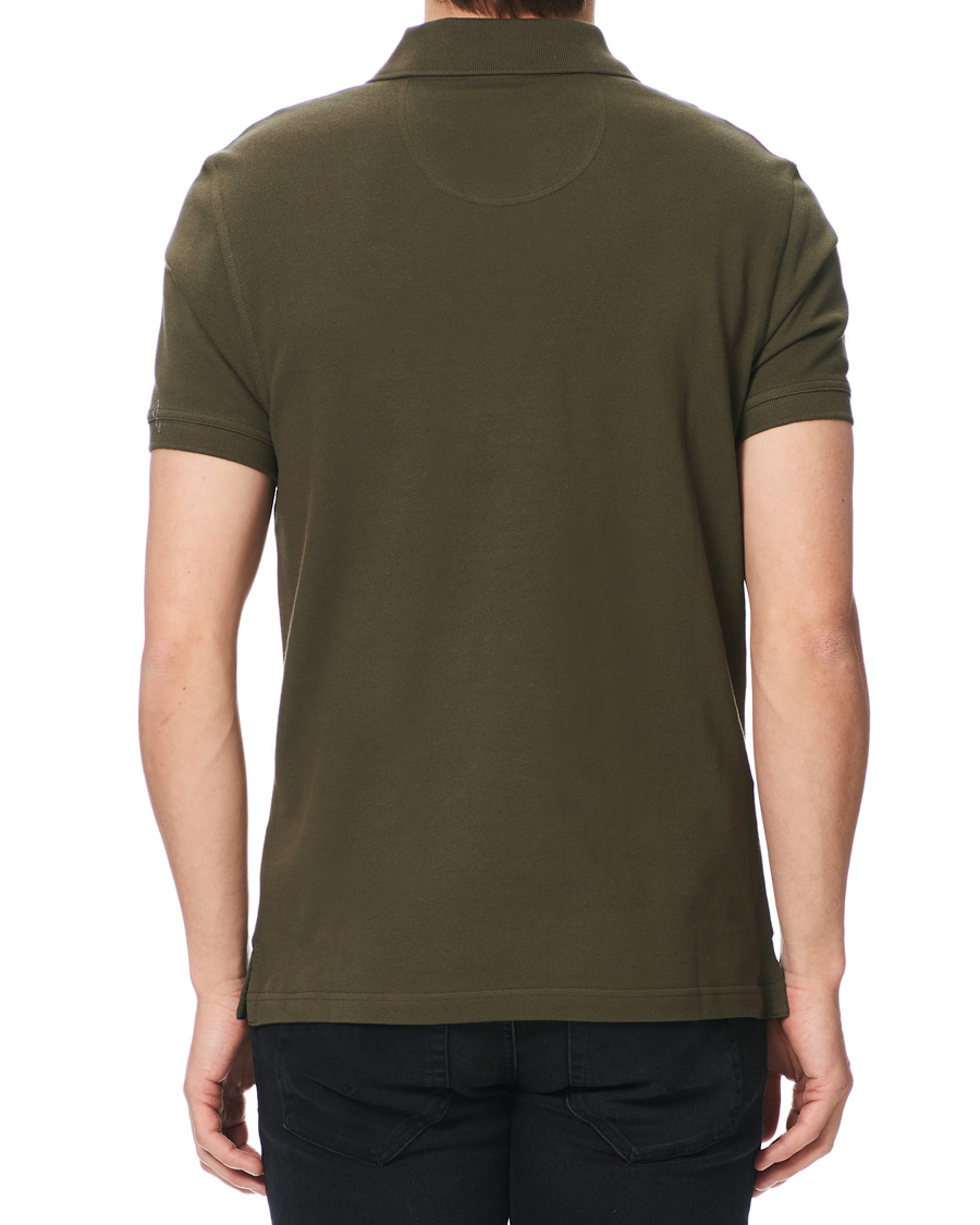 Herr | Pikéer | Barbour Lifestyle | Tartan Pique Polo Dark Olive