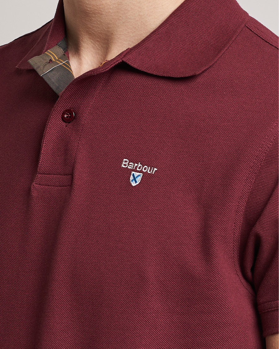 Herr | Pikéer | Barbour Lifestyle | Tartan Pique Polo Ruby