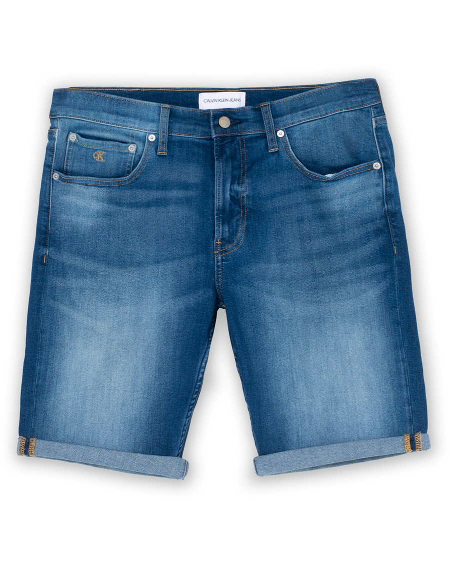Herr | Shorts | Calvin Klein Jeans | Regular Fit Shorts Mid Blue
