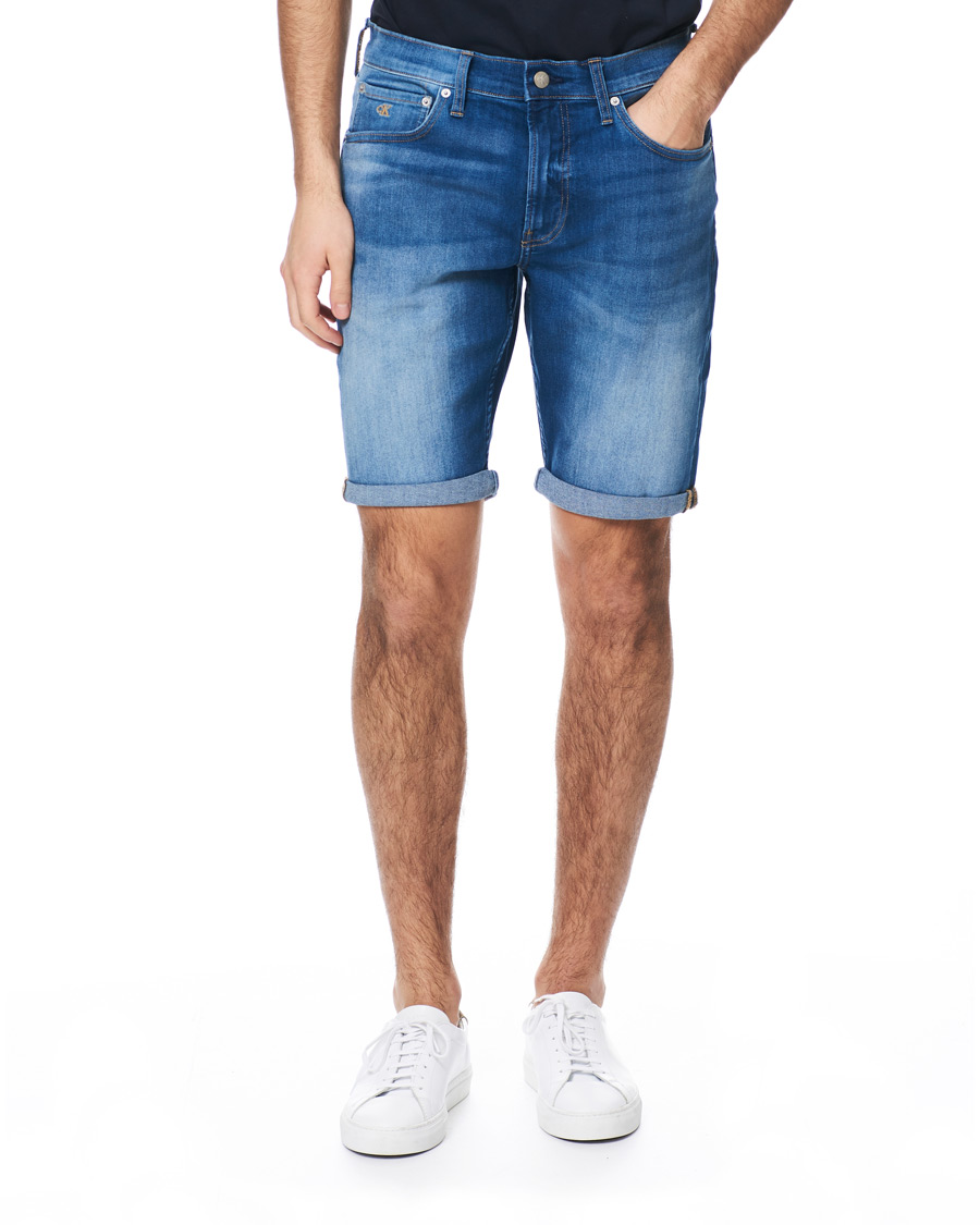 Herr | Shorts | Calvin Klein Jeans | Regular Fit Shorts Mid Blue