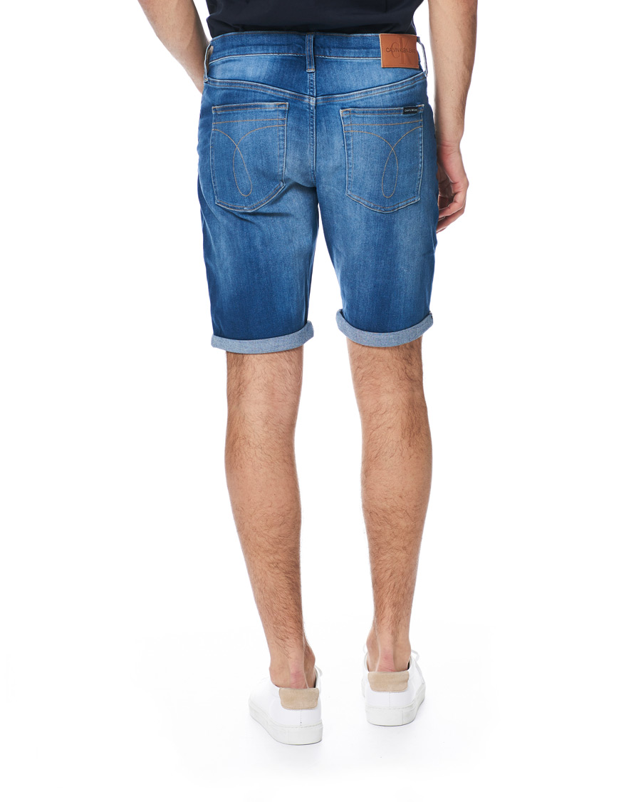 Herr | Shorts | Calvin Klein Jeans | Regular Fit Shorts Mid Blue