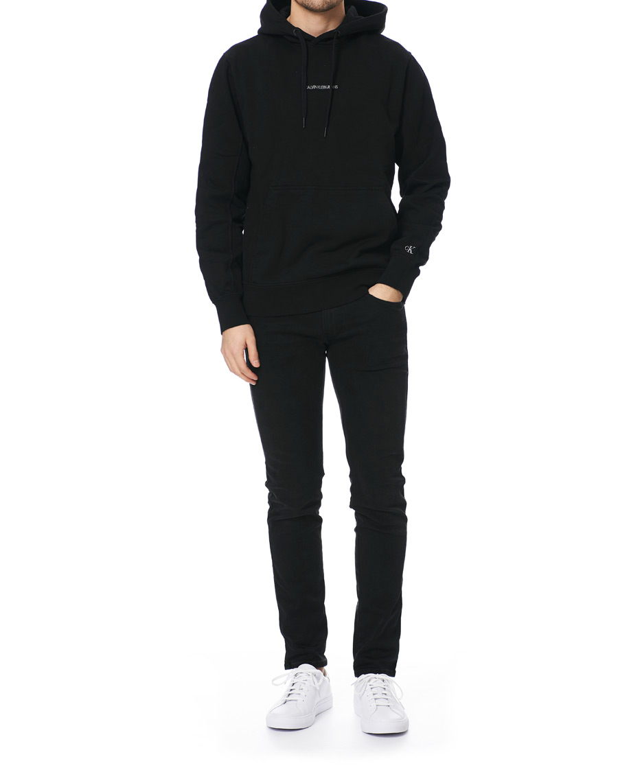 Herr | Tröjor | Calvin Klein Jeans | Instit Chest Logo Hoodie Black