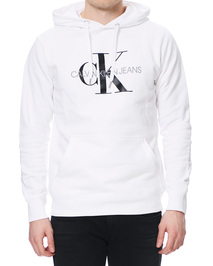 Herr | Tröjor | Calvin Klein Jeans | Monogram Hoodie Bright White