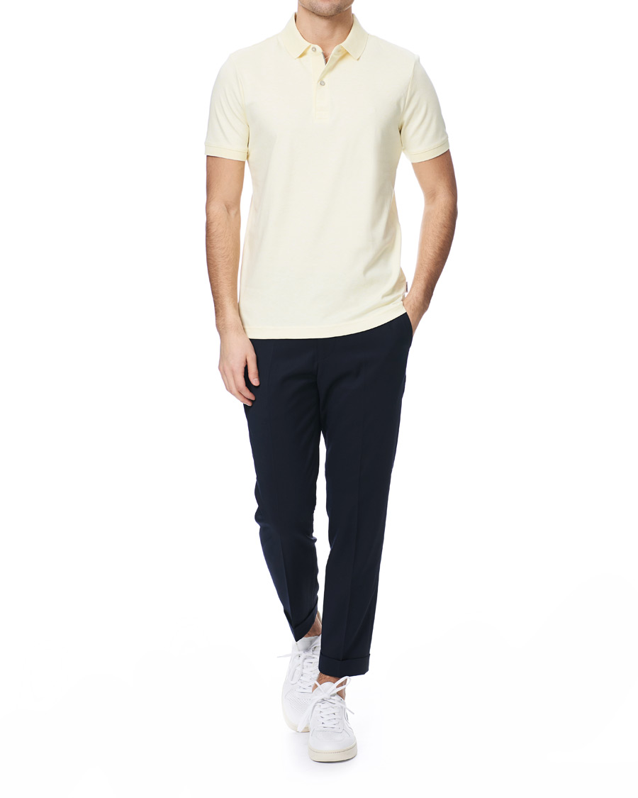 Herr | Pikéer | Calvin Klein | Slim Fit Soft Interlock Polo Pastel Yellow Heather