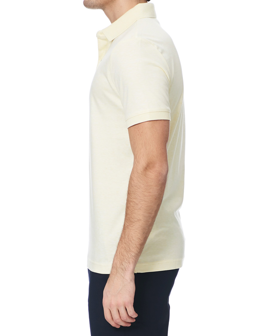 Herr | Pikéer | Calvin Klein | Slim Fit Soft Interlock Polo Pastel Yellow Heather