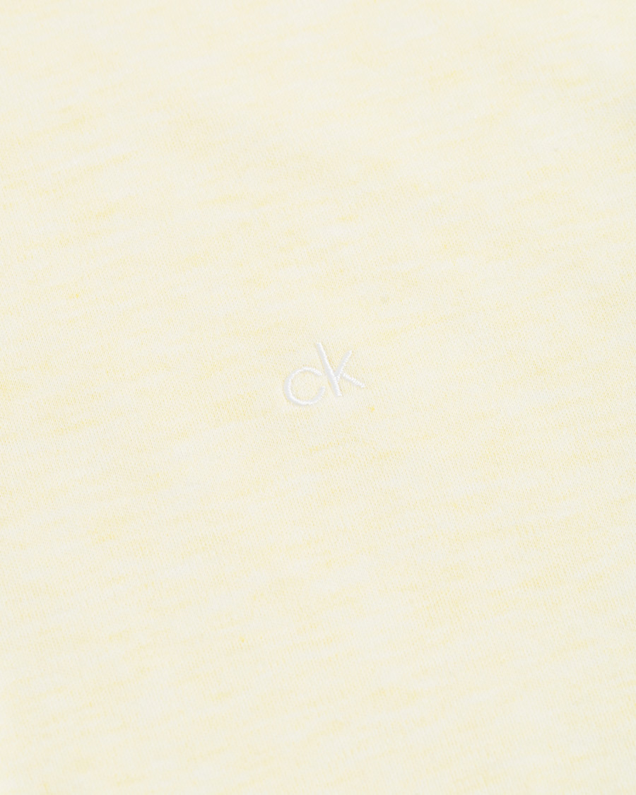 Herr | Pikéer | Calvin Klein | Slim Fit Soft Interlock Polo Pastel Yellow Heather