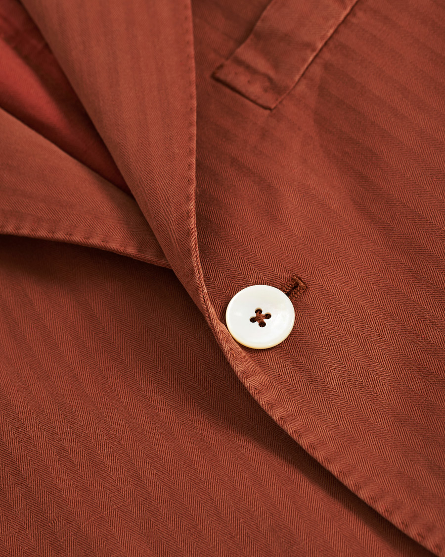 Herr | Kavajer | The Gigi | Linen Herringbone Blazer Orange