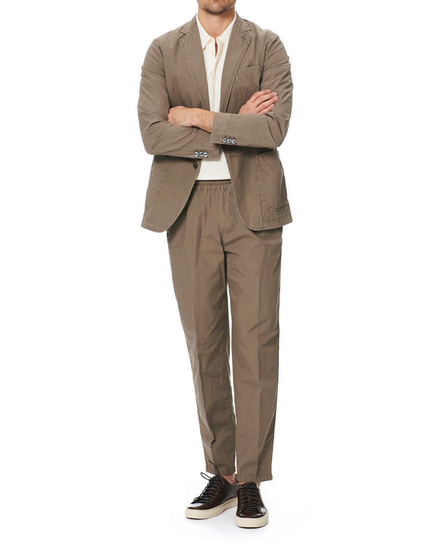 Herr | Kavajer | The Gigi | Soft Seersucker Blazer Olive