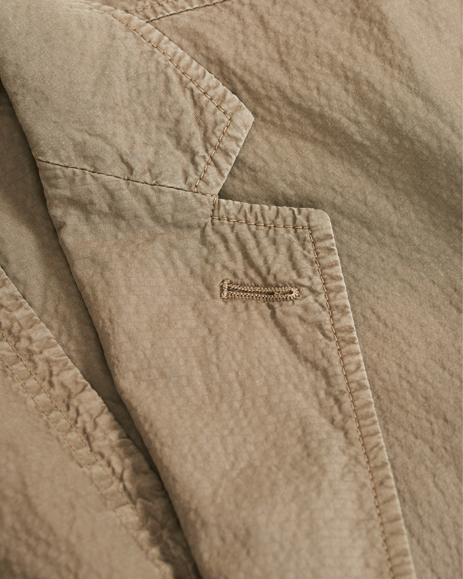 Herr | Kavajer | The Gigi | Soft Seersucker Blazer Olive