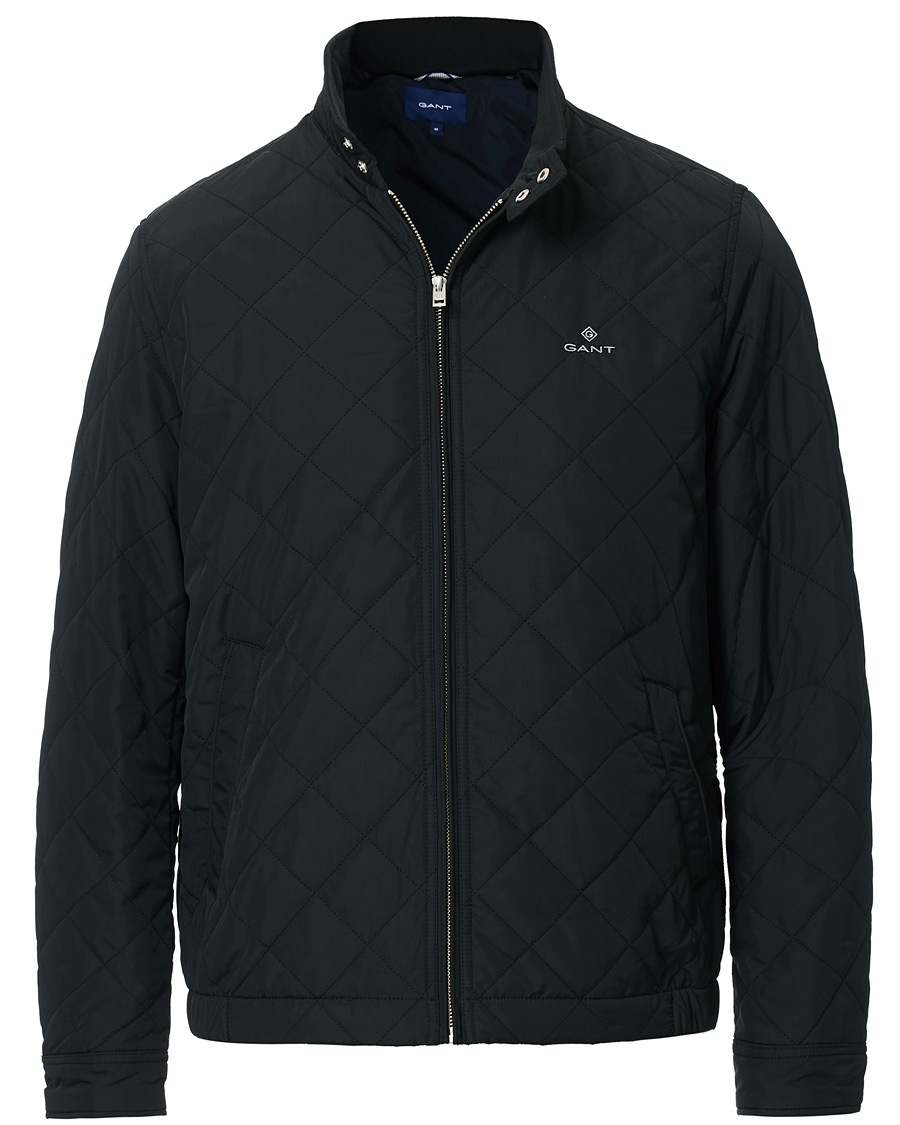 Herr | Jackor | GANT | The Quilted Windcheater Jacket Black