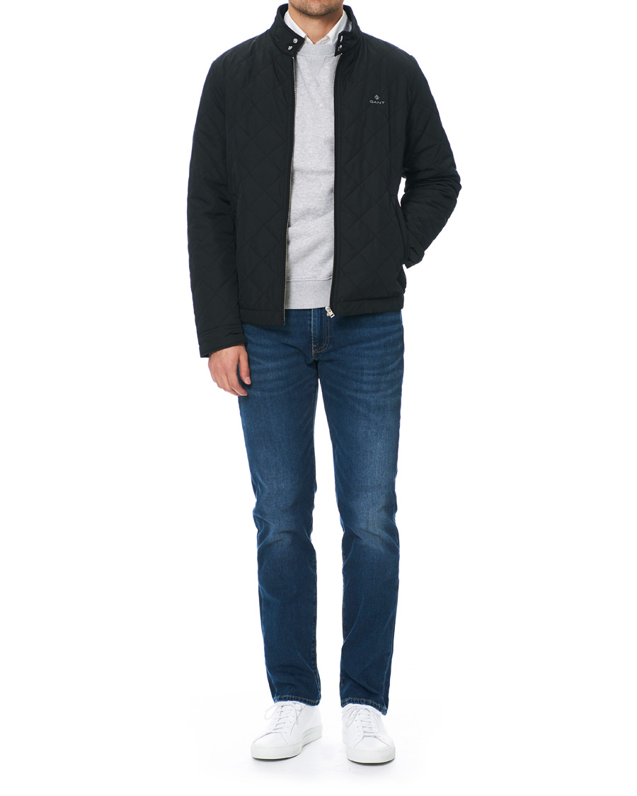Herr | Jackor | GANT | The Quilted Windcheater Jacket Black