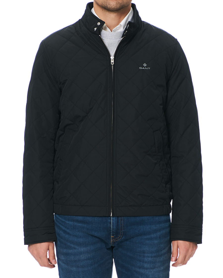 Herr | Jackor | GANT | The Quilted Windcheater Jacket Black