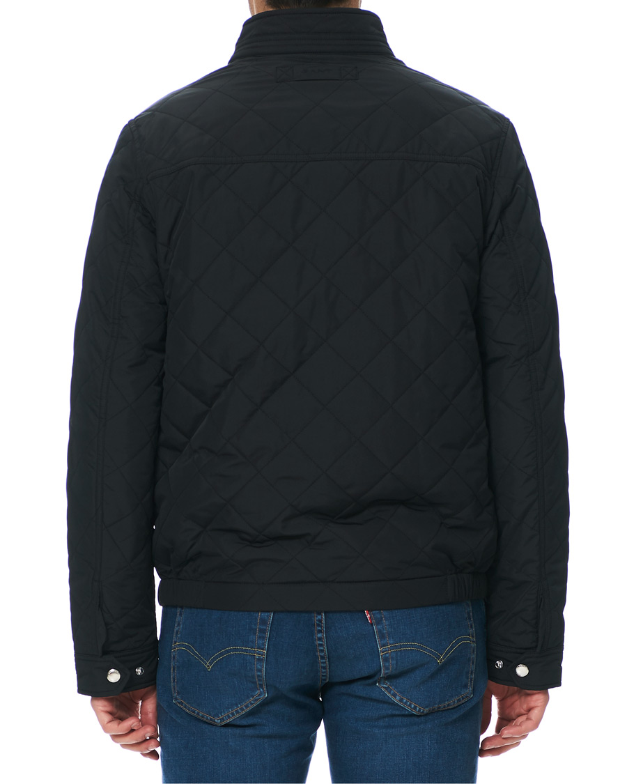 Herr | Jackor | GANT | The Quilted Windcheater Jacket Black